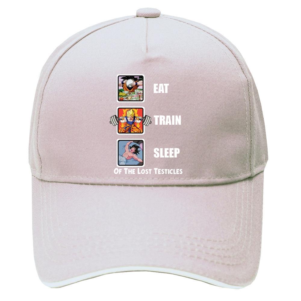 2023 Eat Train Sleep GoKu Hat Unisex Humor Casual Printed College Unisexs Cap Baseball Women Hip Hop Cap Hats