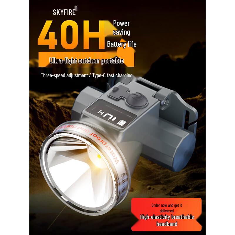 

SkyFire SF-1061 Ultra-Bright Rechargeable Headlamp