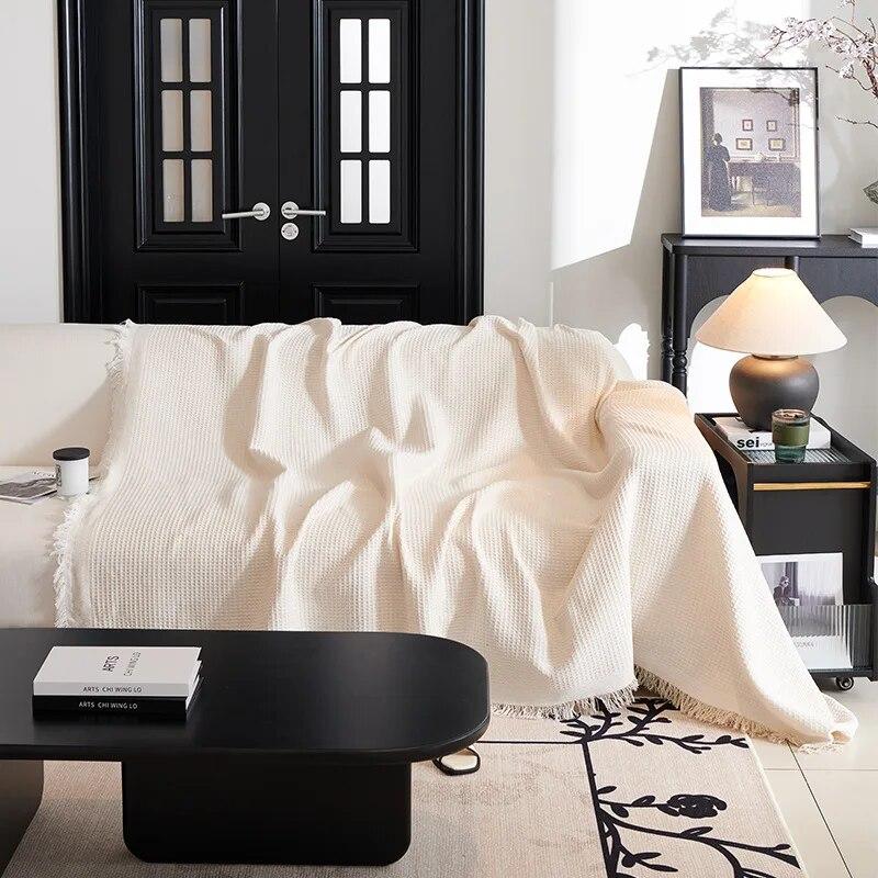 Geometry Couch Cover for Pet Dogs Cat Chenille Sofa Cover Sofa Towel Mat Anti Slip Sofa Protective Cover Blanket Carpet