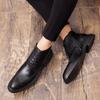 Σχεδιαστής Κομψές Μποτάκια Chelsea Ανδρικά Δερμάτινα Ιταλικά Παπούτσια για Άνδρες Πολυτελής Μάρκα Επίσημα Ανδρικά Μποτάκια Μοντέλο Μόδα 2024