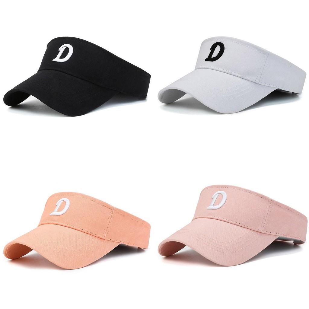 Embroidered D Letter Spring Couple Sun Hat Mountaineering Breathable Top Empty