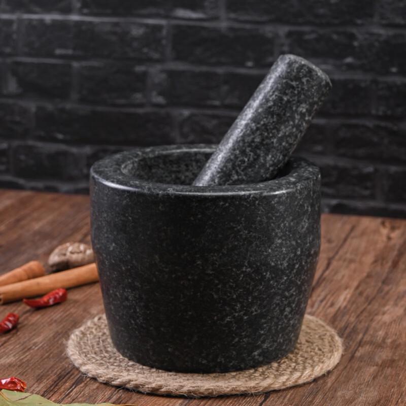 LISM Polished Stone Mortar and Pestle Set