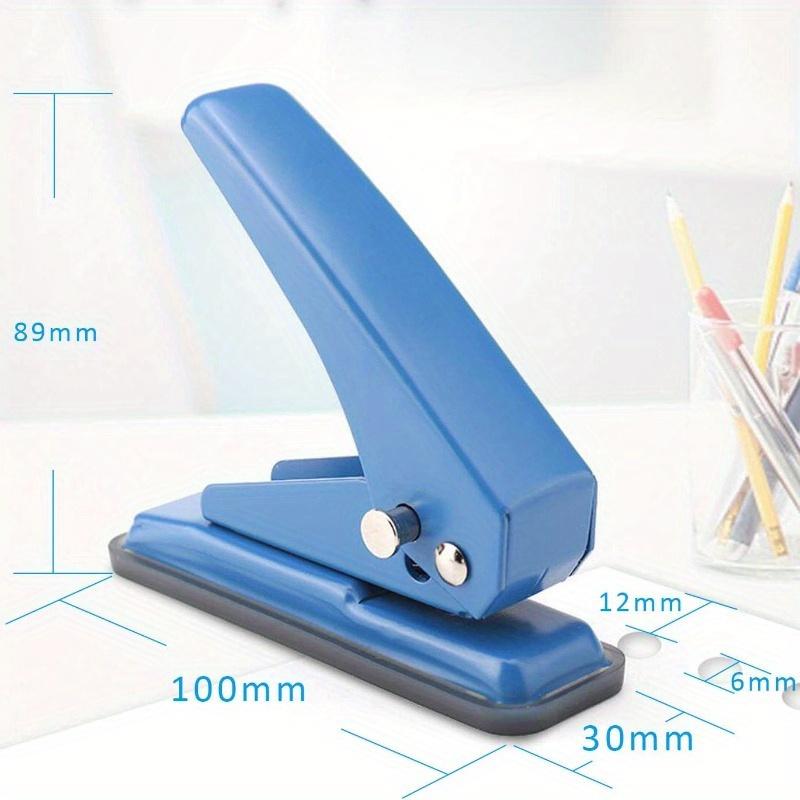 1PC Single Hole Punch, 20 Sheet Puncher Heavy Duty Paper 1/4 Hole Punch Capacity Metal Hole Puncher with Skid-Resistant Base for Paper