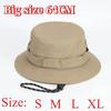 Big Size Men'Swindproof Sun Hat Women'S Bucket Hats Buni Hat Foldable Uv Resistant Beach Fishing Summer Big Head Fisherman Cap