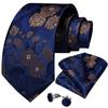 Classic Silk Tie Floral Neckties Formal Business Dress Suit Jacquard Necktie Gift for Mens Accessories