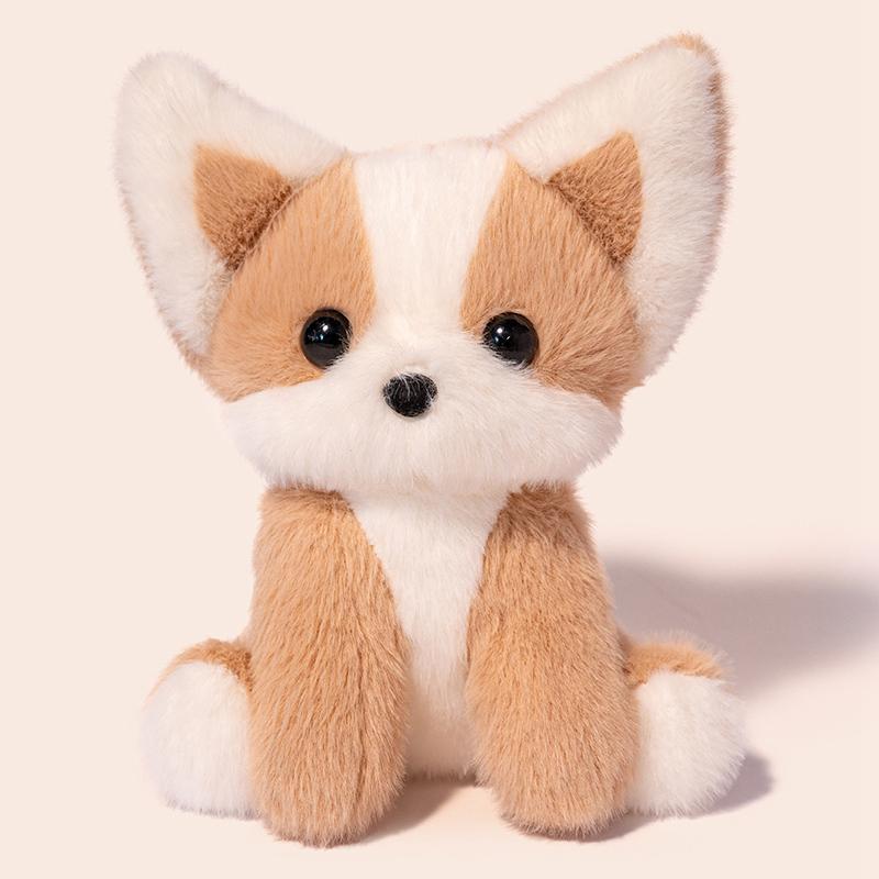 Cute Cat / Fox Plush Toys Squirrel Cartoon Animal Baby Accompany Doll Desk Ornaments Series Sweet Birthday Gift For Kids Friends