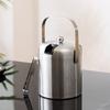 Stainless Steel Ice Bucket with Tongs Lid and Included Strainer Insulated Ice Bucket Convenient Insulated Container