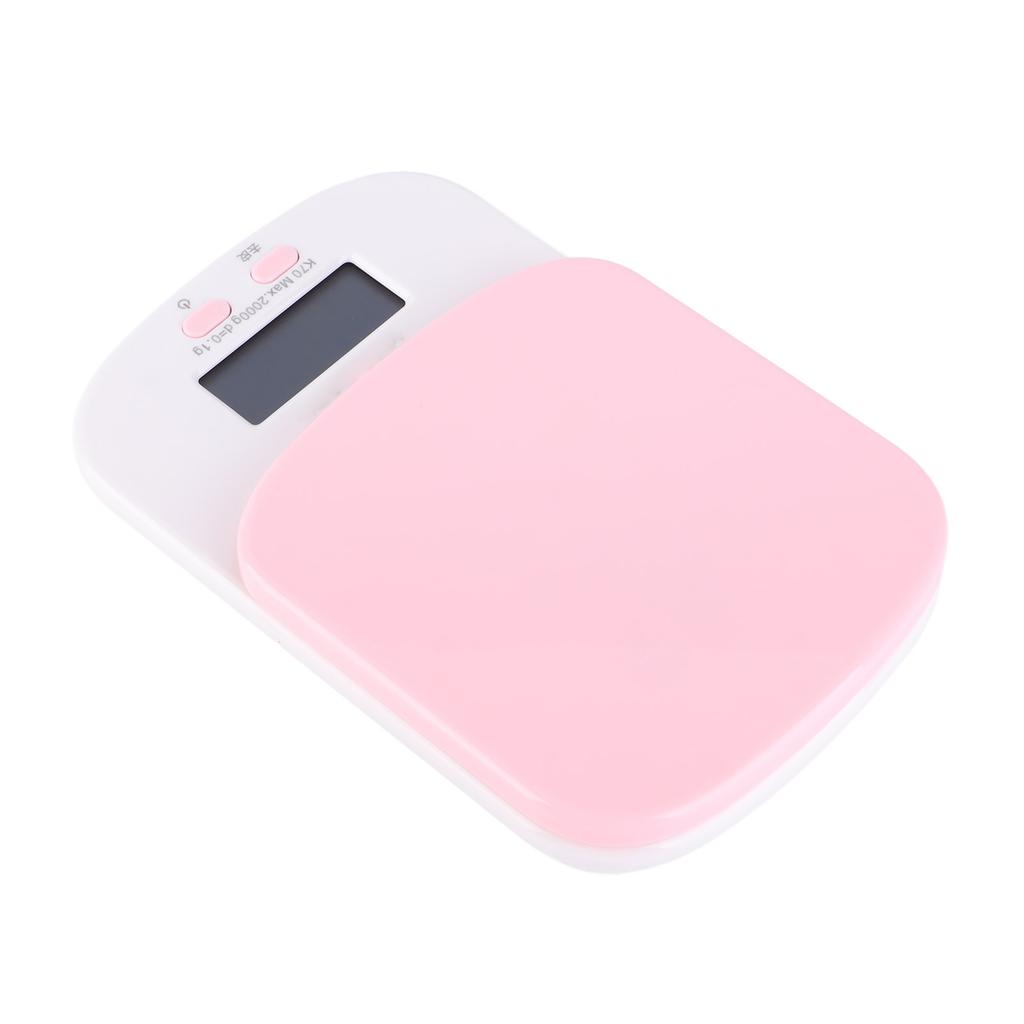 DIY Kitchen Electronic Scale 0.1g HighAccuracy Portable Mini Scale for Kitchen Home(Pink )