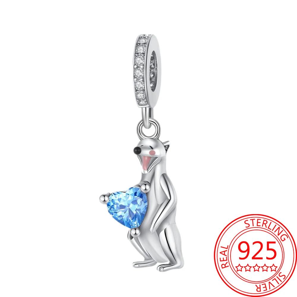 Lovely Copper Little Monkey Embracing Red Heart Pendant Fit Bracelet Necklaces Party Pairing With Handmade Gifts