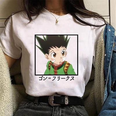 Nuova T-shirt con Stampa Grafica GON FREECSS Moda Donna Magliette Girocollo Streetwear Casual Anime Harajuku