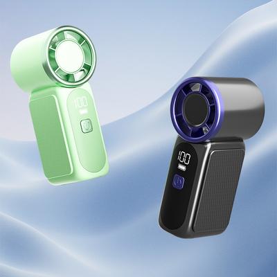 New Model High-Speed Mini Handheld Fan 100-Speed Turbo Blower USB Rechargeable Long-Lasting Portable Outdoor Cooling Fan