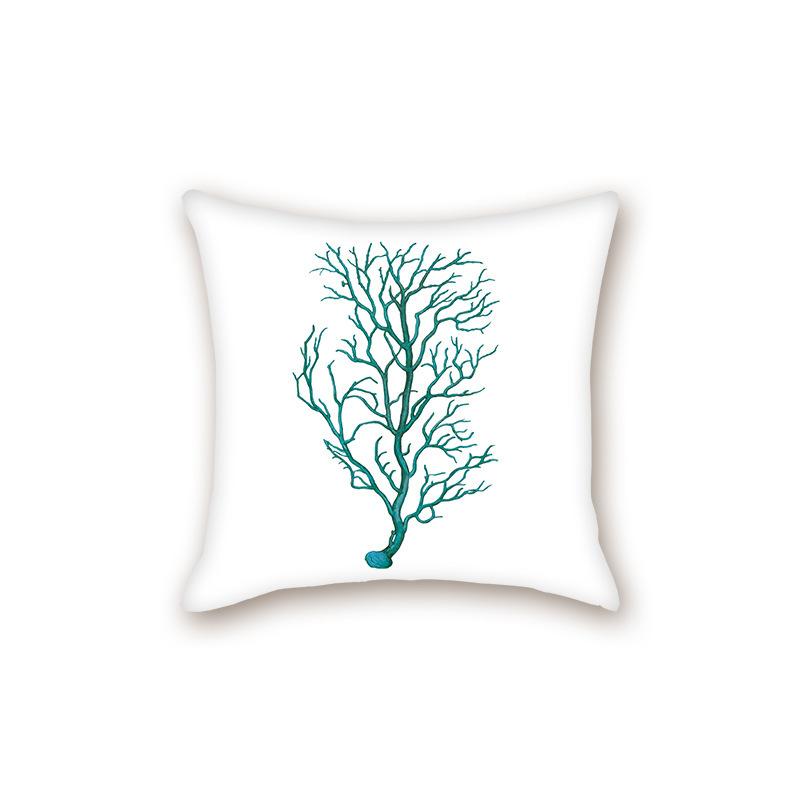 New Modern Simple Ocean Series Sofa Cushion Pillow Case Bedside Bedroom Backrest Pillow