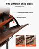 Shoe Cabinet with 2 Flip Drawers, Farmhouse Shoes Storage Cabinet with Metal Legs and Anti-Tipping Device, Freestanding Shoe Organizer Ideal for