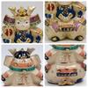 Osaka Choseido May Doll Helmet Compact Personalized Wooden Tag Included Saiga First Battle General Ornament, Mini, (Sent Separately), Ceramic,