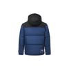 Li Ning Badminton Series Color Block Logo Print Windproof Thickened Down Jacket Men outerwear Navy-Blue AYMS213-2