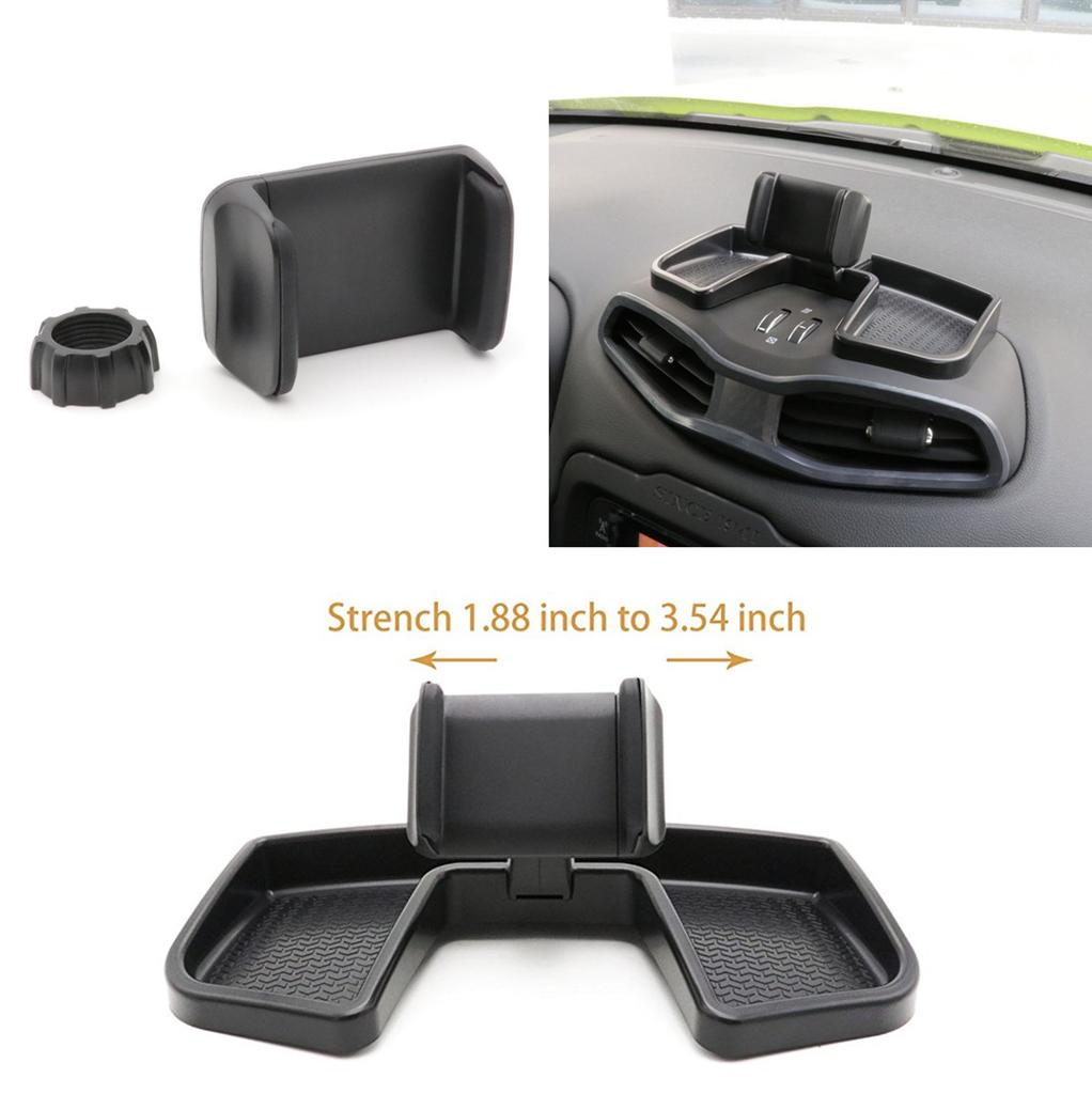 1Pc BLACK Car Dashboard Mobile Phone Bracket Holder Tape Is At the Back