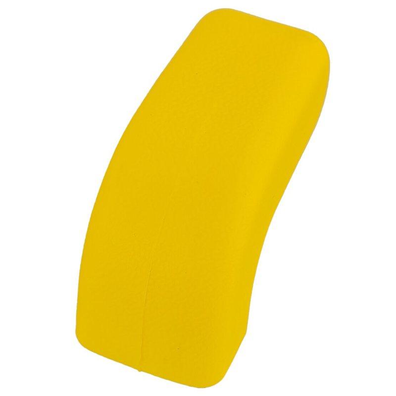 1 Pair Front Bumper Tow Hook Cover Trim Sleeve Protectors fit for Jeep Wrangler JK JL Gladiator JT 2007- Yellow TPE