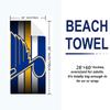 St. Louis Blues Aufdruck Strandtuch, Großes Weiches Schnelltrocknendes Handtuch für Strand Camping Schwimmen