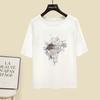 Sibaishe Women's Summer Color Block Print T-Shirt
