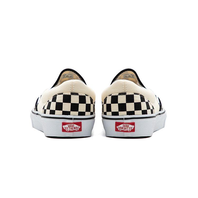 Vans Slip-On Classic Casual Checkerboard Carpet Set Low Top Skate Shoes Unisex Sneakers Black White VN000EYEBWW(S-BOX)