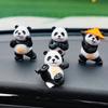 4 Stuks Kungfu Panda's Auto Interieur Middenconsole Navigatiescherm Decoratie Dieren Navigatie Decoratie Voor Computerscherm #470083