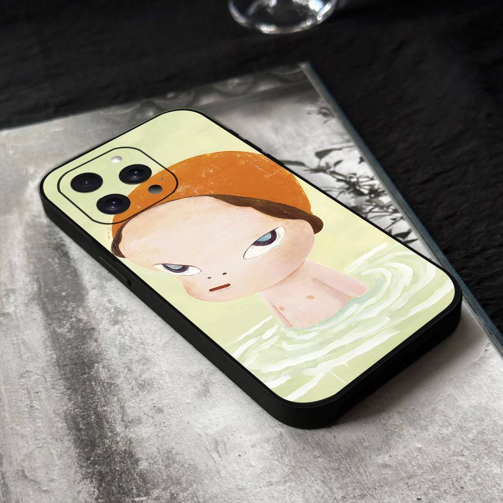 Yoshitomo Nara Phone Case Silicone Soft For IPhone 17 Air 16 15 14 13 12 11 Plus Pro Max Plus