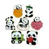 Panda Cartoon Brooch - Cute Metal Badge for Children's Bags & Clothing