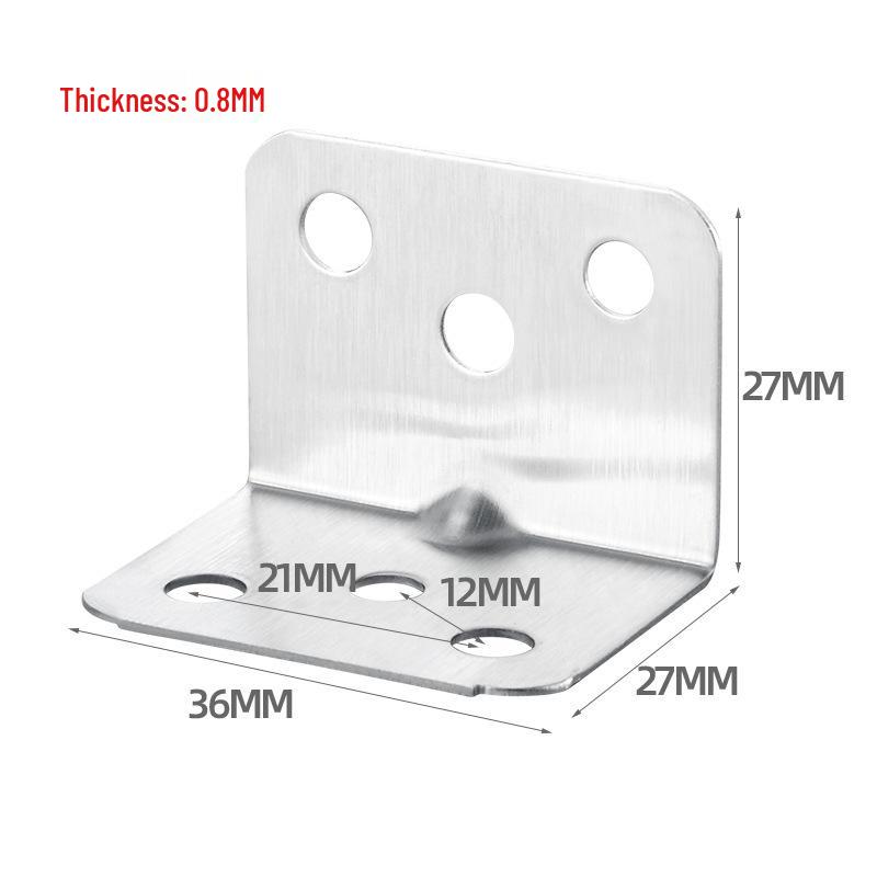 Kostenloser Versand 90° L-förmige Winkel für Holzregale, Tische, Stühle, Schränke, Kleiderschränke und Eisenstützen