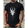 Men'S Stylish Casual Round Neck T-Shirt, Top for Summer Men'S Clothing, Plus Size
