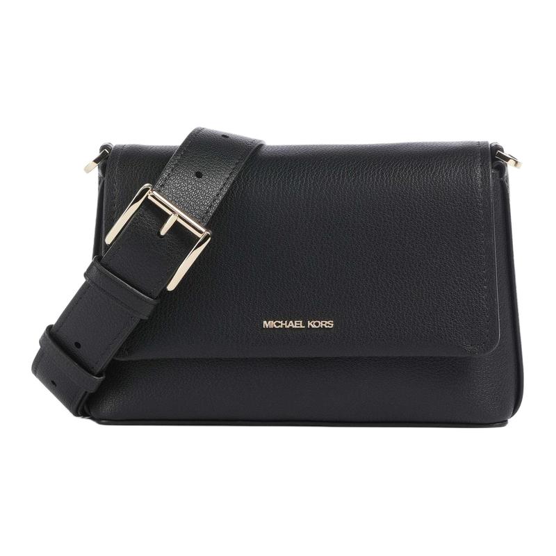MICHAEL KORS Nessa Nessa Logo Leather Crossbody Bag Small Women Black чёрный