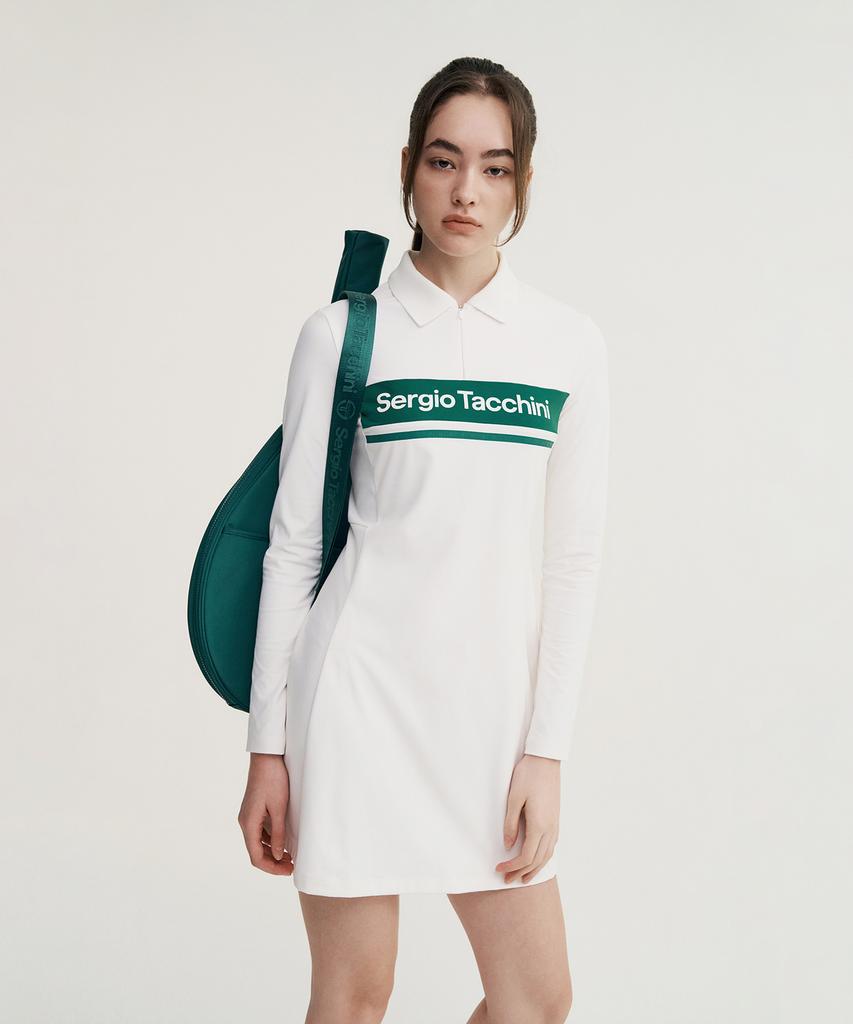 SERGIO TACCHINI W. Goat Damarindo Fit-And-Flare Dress (White)