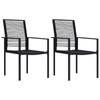 Day and Night - Day and Night Garden Chairs 2 Units Black PVC Rattan