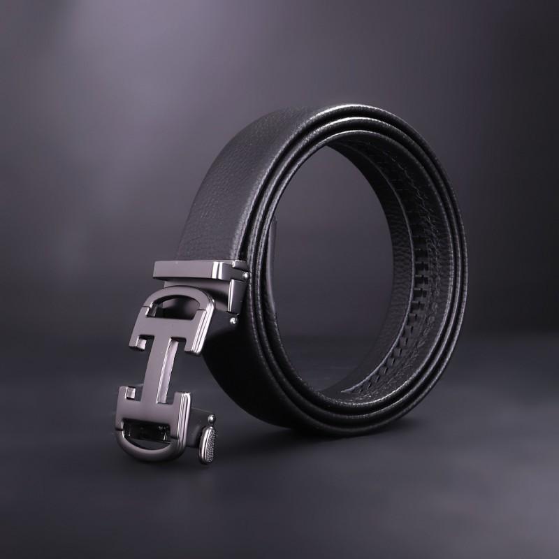 

Belt Men s Retro H-buckle Black Middle-aged Dad s Trouser Elderly High-end H-shaped 115cm