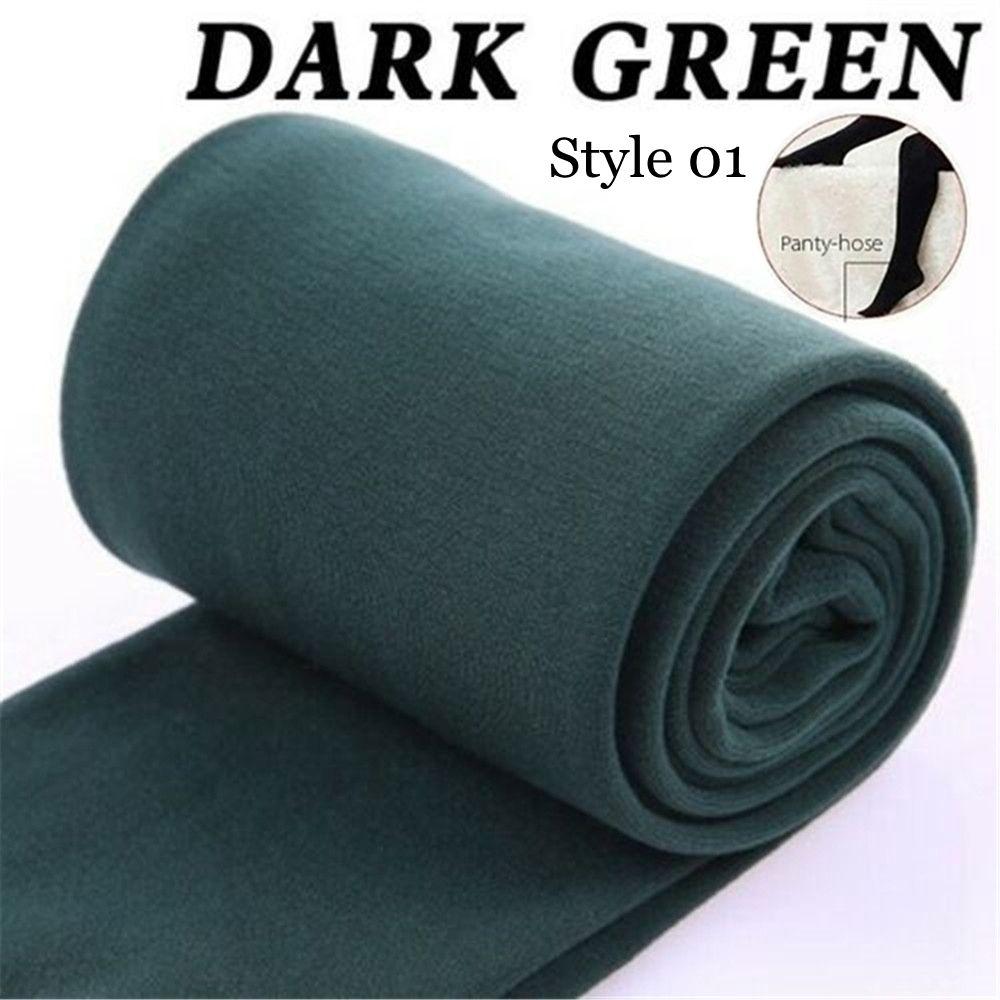 8 Colors Winter Thermal Fluff Lined Warm Tights Thick Pantyhos Stretch Pants Slim Leggings