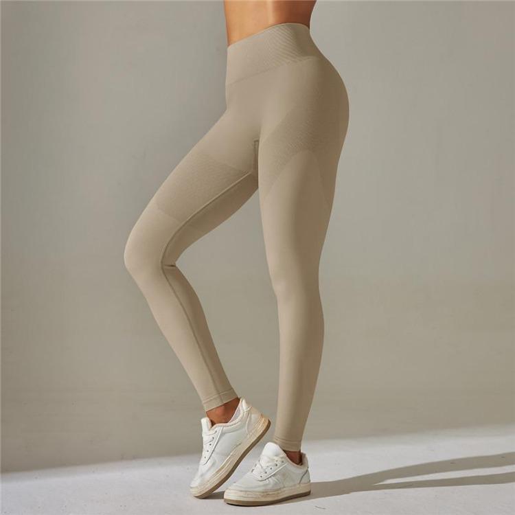 Women's Leggings - High Waist Push Up Seamless Yoga Leggings Women Solid Color Quick Dry Sport Fitness Pants