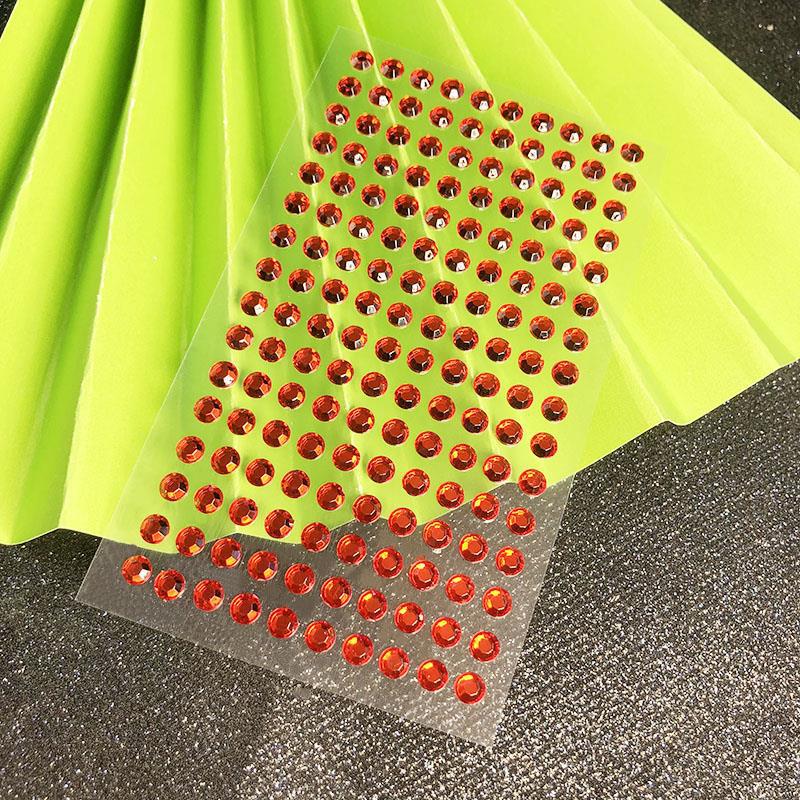 1pc Disposable Rhinestones Sticker Red Face EyeTeardrop Makeup Crystal Tattoo Sticker Children's Stage Show Face Eyes Decoration