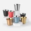 304 Stainless Steel Mini Coffee Cup, Double Layer Small Capacity Insulated Cup for Daily & Outdoor Use KFS-020