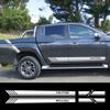 4Pcs Car Stickers Side Door Rear Trunk 4X4 Stripe Graphics For Mitsubishi L200 Triton Vinyl Decal Pickup Tuning
