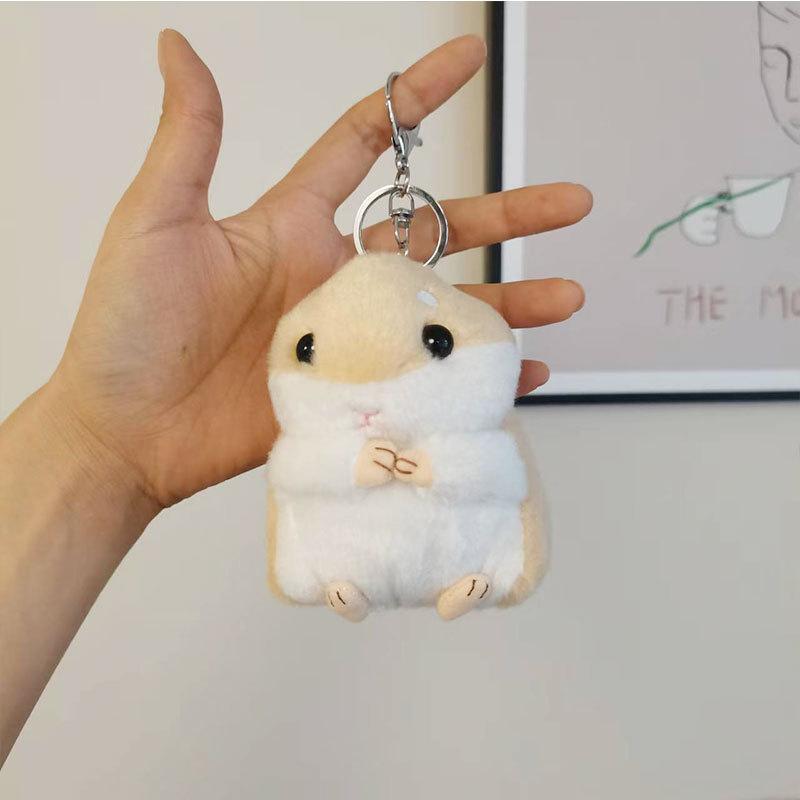 

Hamster Plush Darling Backpack Charm Fluffy Mouse Stuffed Toy Perfect For Gifts жовтий