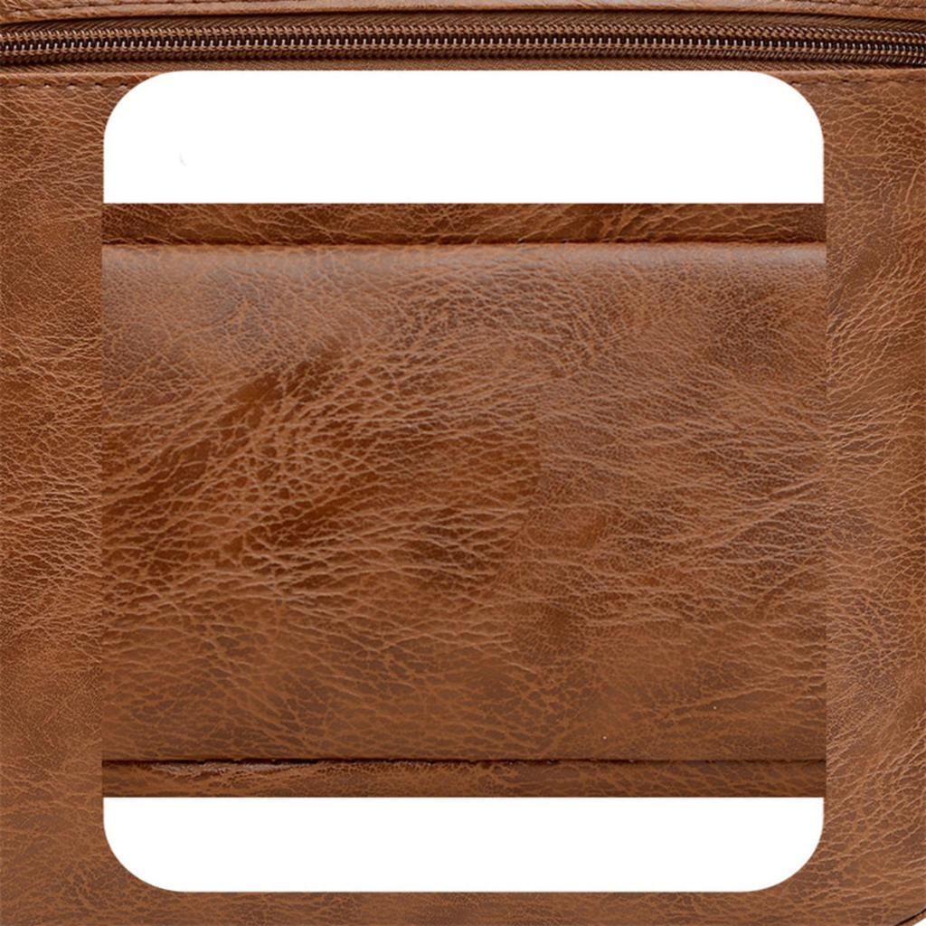 Men's Retro Crossbody Shoulder Bag Large Capacity Lightweight Business Messenger Bag for Travel Trip