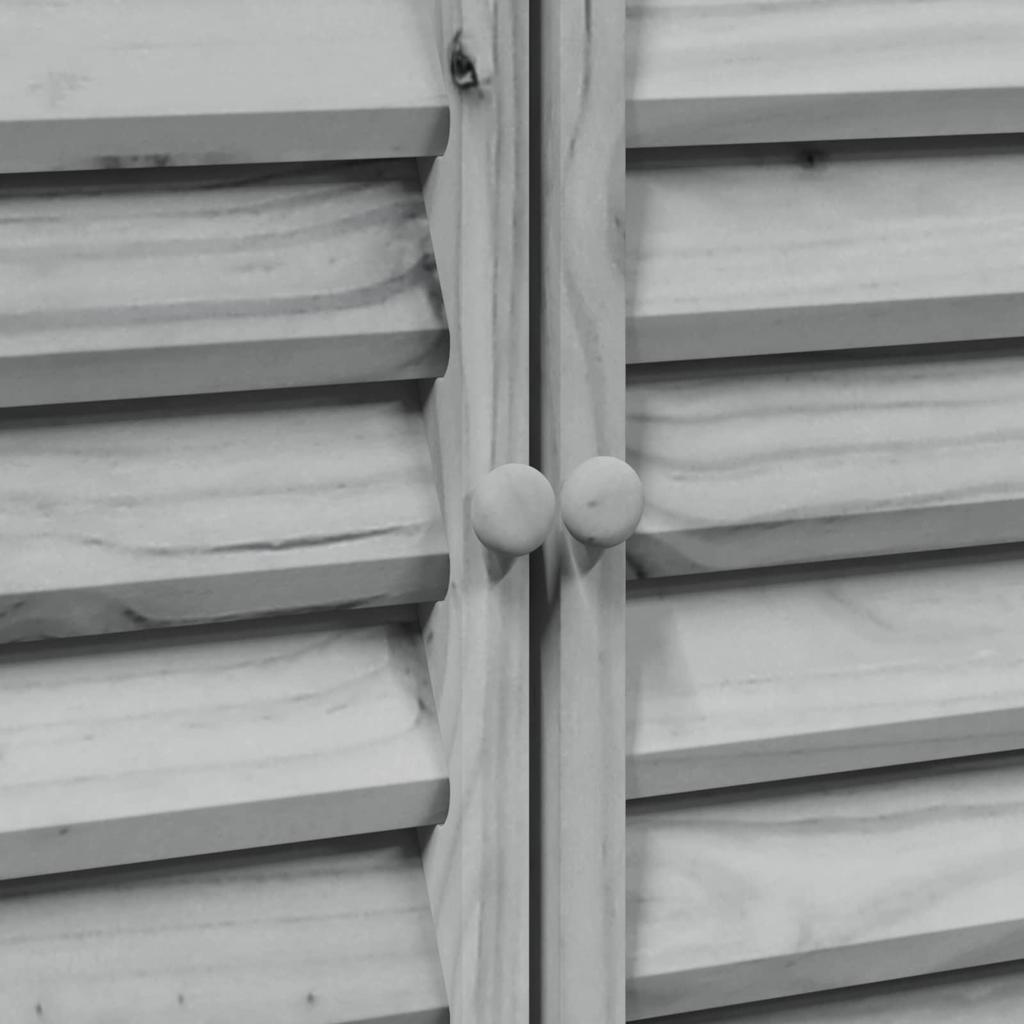 Garden Shed Gray 106 x 56 x 113.5 cm Solid Spruce Wood