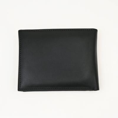 Men's Leather Wallet 3B Napblk -Premium Black Napa Leather Wallet with Coin Pocket & 6 Card Slots - Elegant Slim Bifold Design
