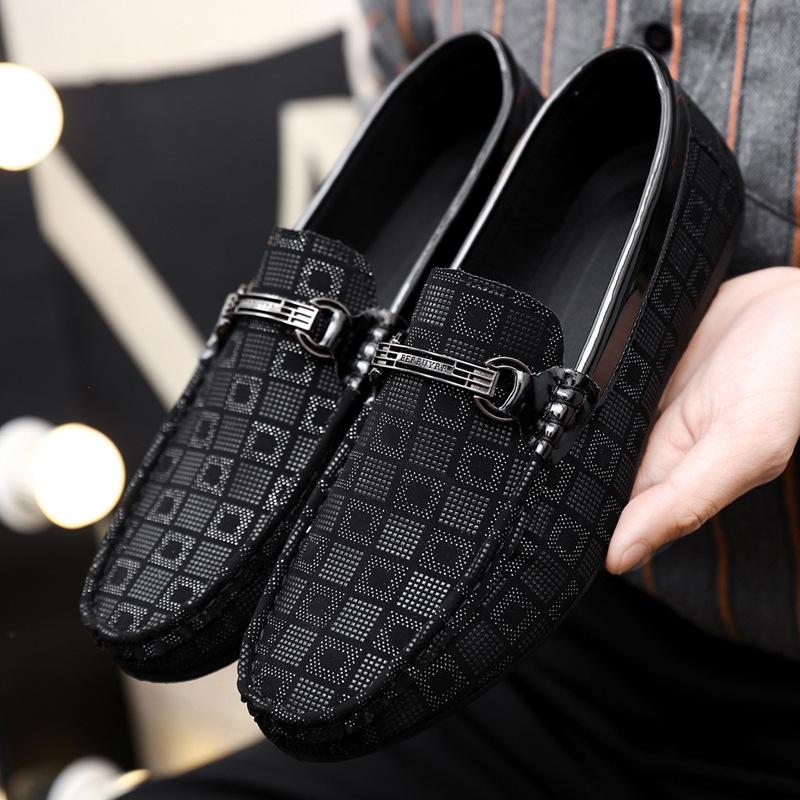 European Station Men's Shoes Spring New Doudou Shoes Men's Low-top Foot Cover Breathable Lazy Shoes One Foot Loafers