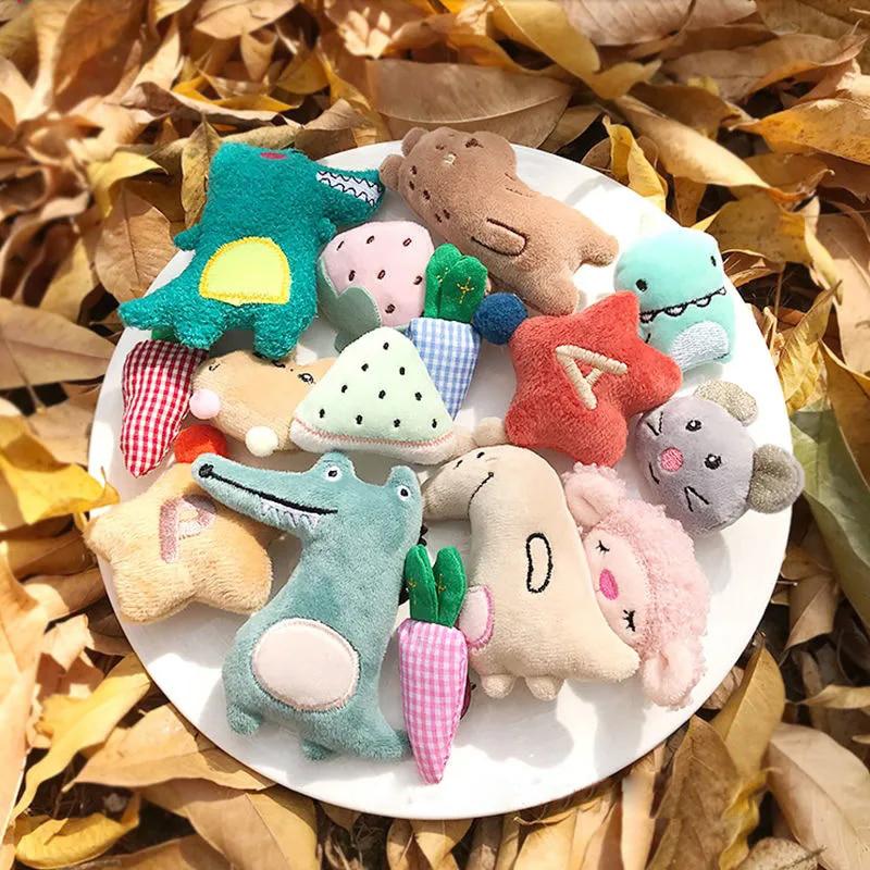 10 Sztuk Cute Animal Pluszowe Lalki 5-6 Cm Kawaii Królik Niedźwiedź Panda Nadziewane Zabawki