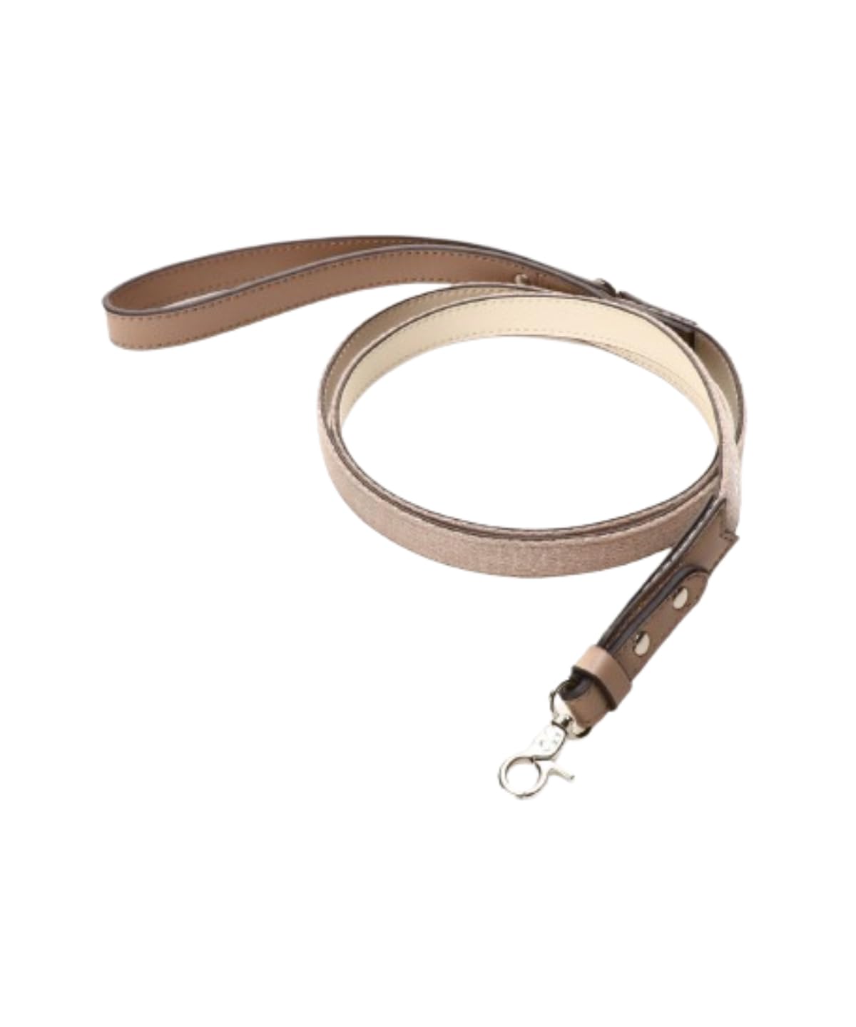 

[And Chouette] Neck Wallet [Official] Logo Plate Lead Beige