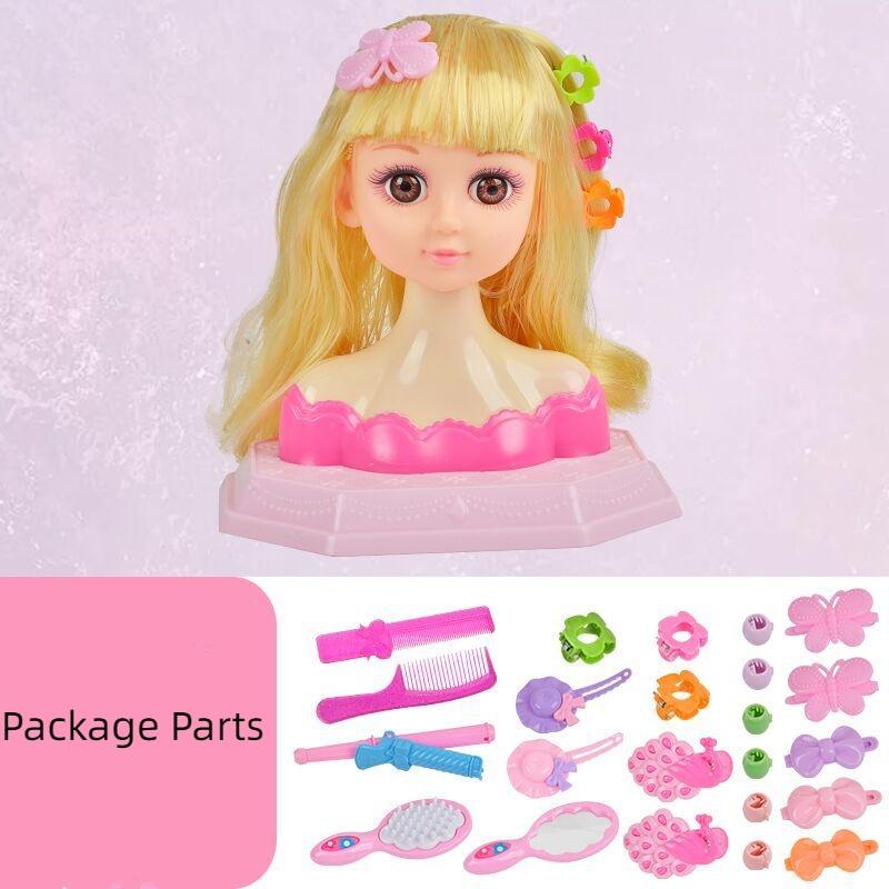 Кукла Барби Девочка Игрушка Половина Тела Домашняя Игра Наряжание Плетение Принцесса Для Детей Blondhair