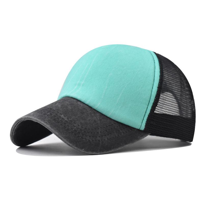 Femei Bărbați Pălărie de baseball de vară Pălărie de soare din plasă Pălărie de soare din bumbac spălat mozaic Căciuli de baseball de epocă Snapback