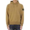 STONE ISLAND Ss23 Logo Patch Drawstring Hooded Pullover Long Sleeve Sweatshirt Men Sweatshirt Ginger-Yellow 101564151-V0098