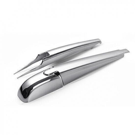 For Jeep Compass 17-2023 Bright Chrome Tail Rear Window Wipers Cover Trim 3PCS