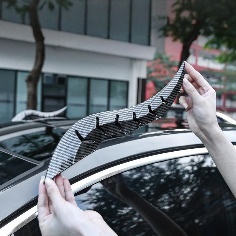 2 Pezzi Decorazione Universale 3D Corno di Drago per Tetto Auto Personalizzata Accessori Creativi e Cool per Esterno Auto Con Adesivi 3D Corno di Bue